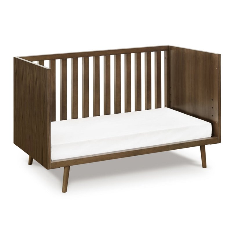 Ubabub Nifty Timber 3 in 1 Wooden Crib in Walnut Cymax Business