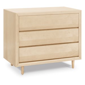 ubabub nifty 3 drawer baby dresser in natural birch