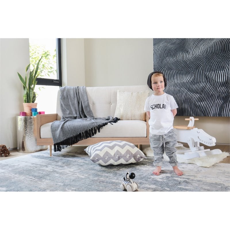 Nursery Works Novella Crib In Stained Ash and Ivory