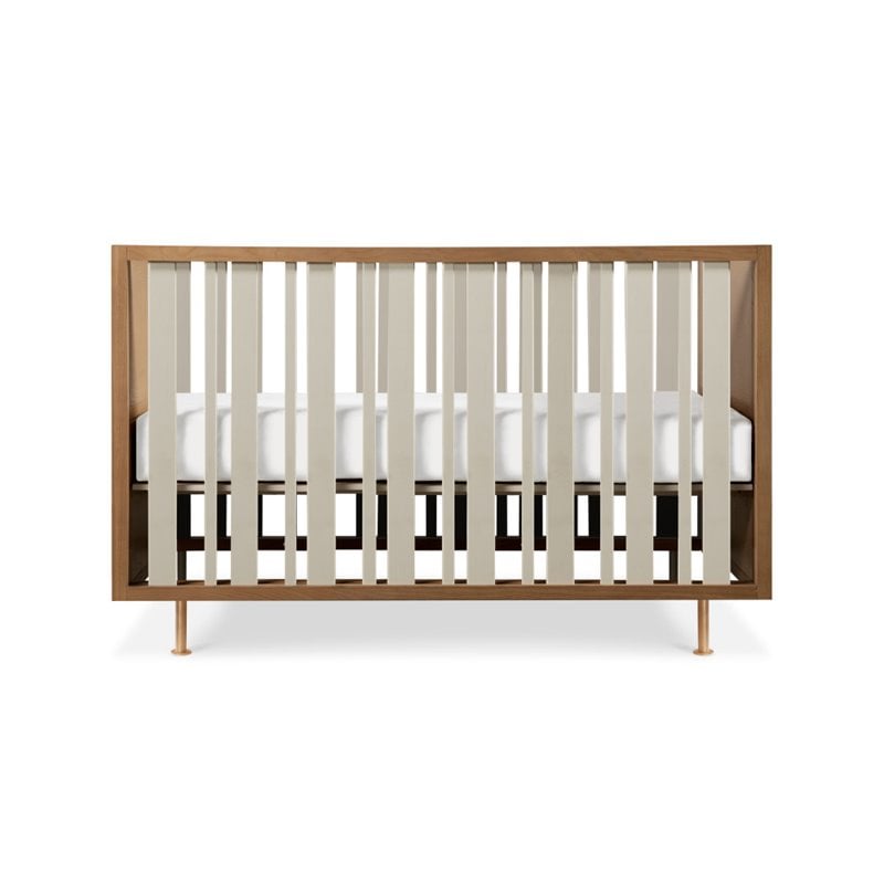 Nursery Works Novella Crib In Stained Ash and Ivory
