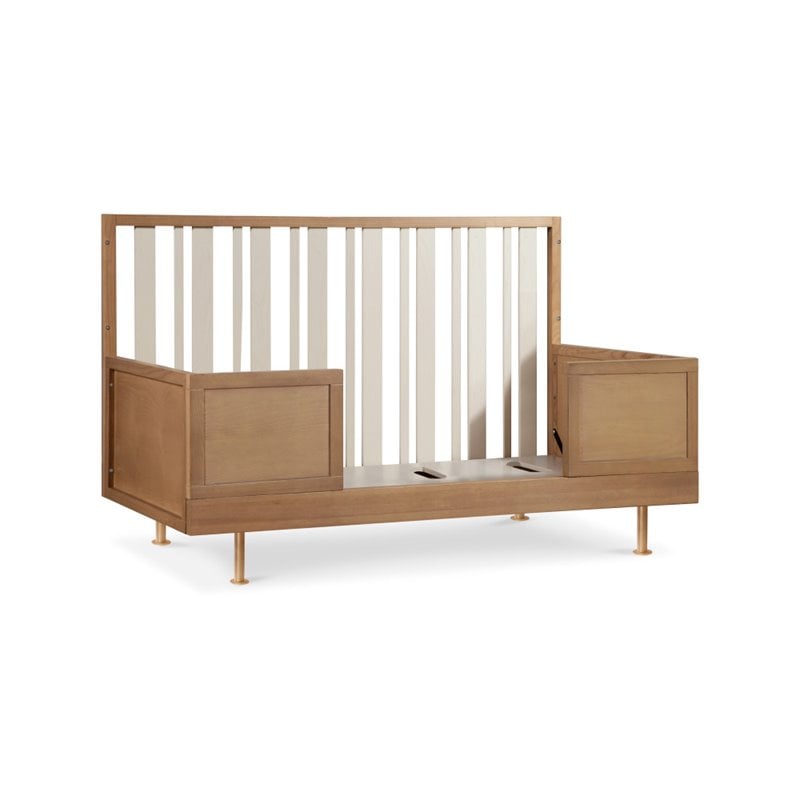 Nursery Works Novella Crib In Stained Ash and Ivory