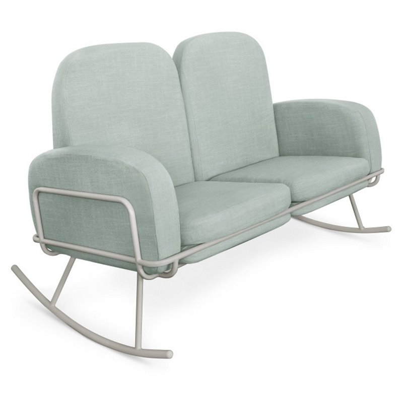 Nursery Works Ami Binet Rocker Loveseat In Seafoam Nw11888sf Nursery Works Ami Binet Rocker Loveseat In Seafoam Nw11888sf 7sf Kit