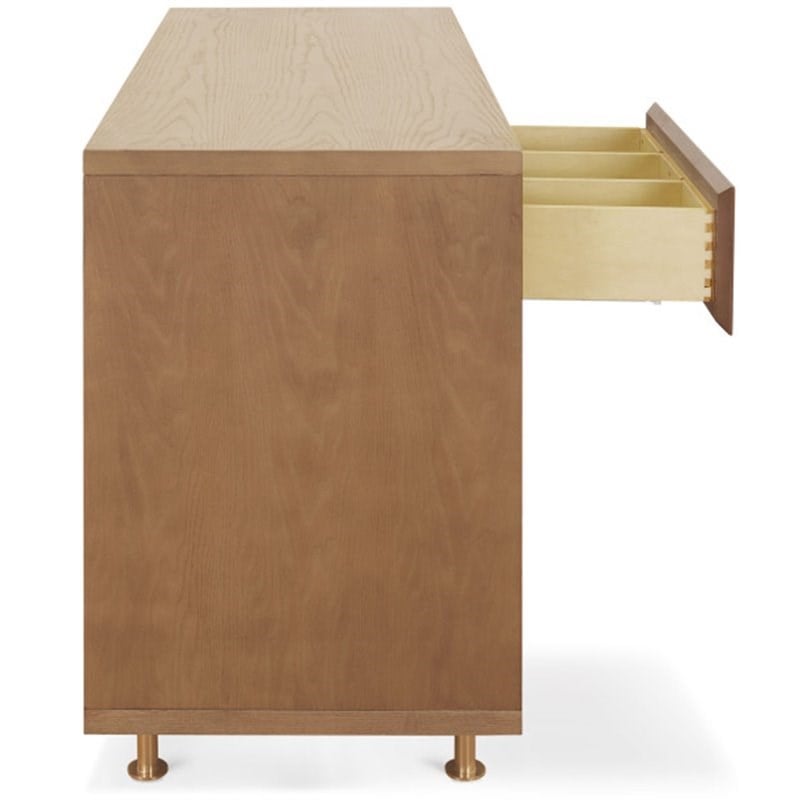 Nursery Works Novella 6 Drawer Baby Dresser in Stained Ash and Ivory