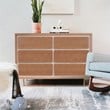 Nursery Works Novella 6 Drawer Baby Dresser in Stained Ash and Ivory