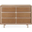 Nursery Works Novella 6 Drawer Baby Dresser in Stained Ash and Ivory