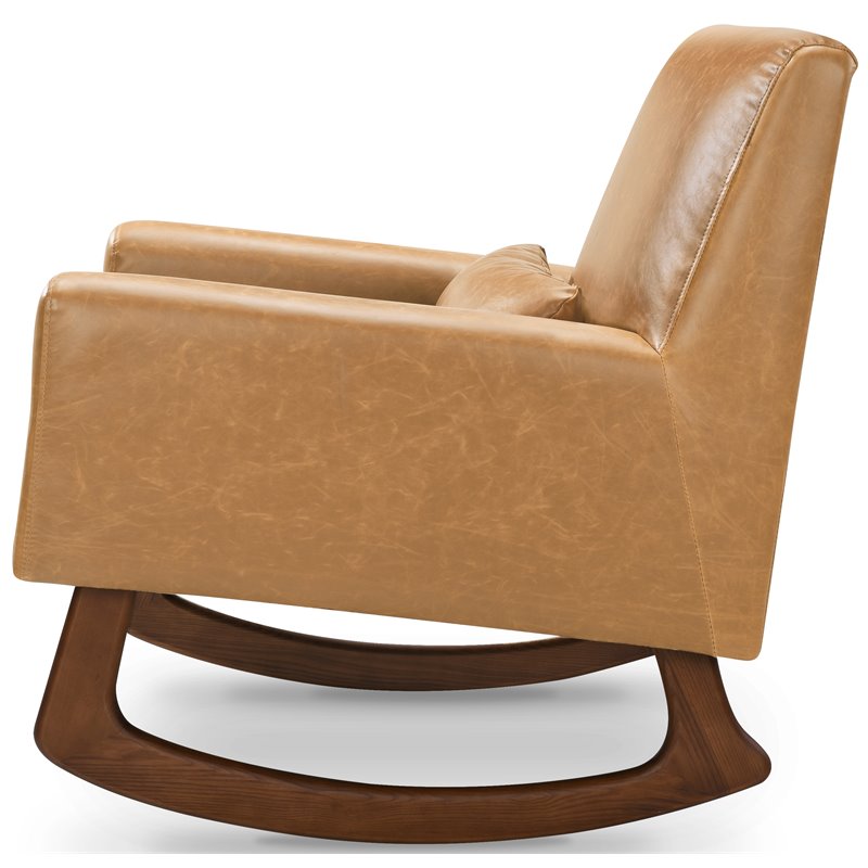leather nursery rocker