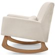 Nursery Works Sleepytime Rocker in Ivory Boucle with Light Legs