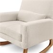 Nursery Works Sleepytime Rocker in Ivory Boucle with Light Legs