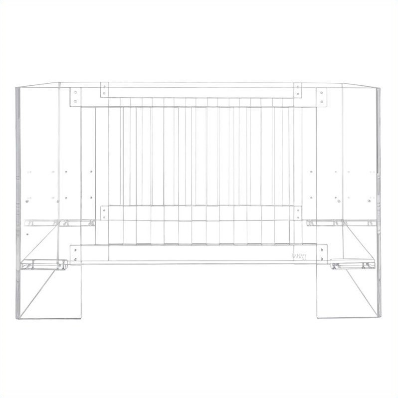 Nursery Works Vetro Crib in Clear Acrylic