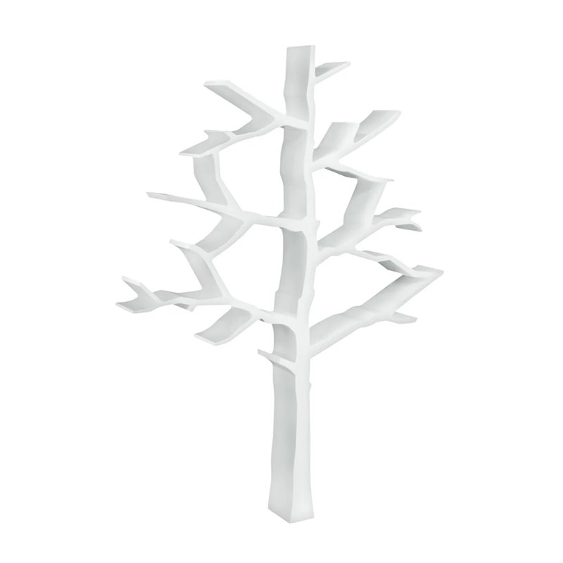 Nursery Works Engineered Wood Kids Tree Bookcase For Over 100 Books in White