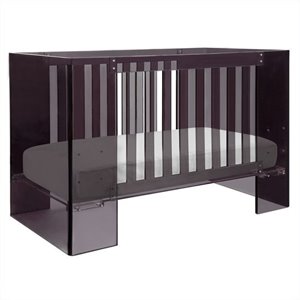 nursery works limited edition vetro crib in shadow finish