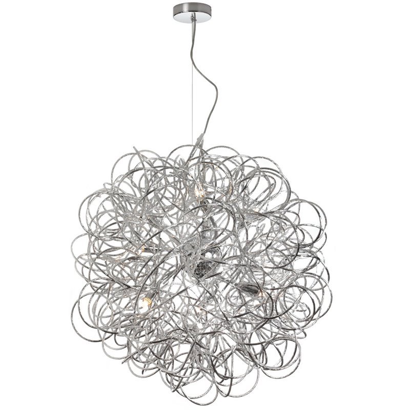 Dainolite 8 Light Tubular Pendant In Polished Chrome