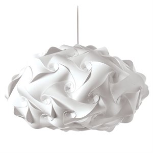 dainolite fabric modern 3 light globus white pendant
