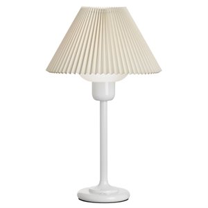 dainolite metal modern 1 light white table lamp