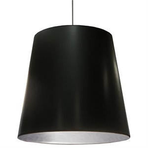 dainolite fabric modern 1 light oversized drum black pendant
