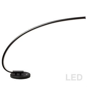 dainolite aluminum contemporary 1 light black table lamp