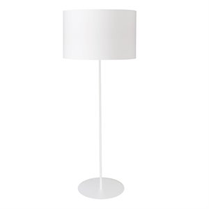 dainolite metal modern 1 light maine matte white floor lamp