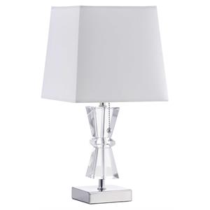 dainolite metal transitional 1 light clear table lamp