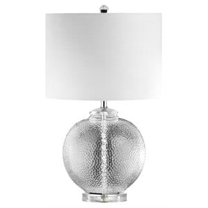 dainolite glass transitional 1 light taylor clear table lamp