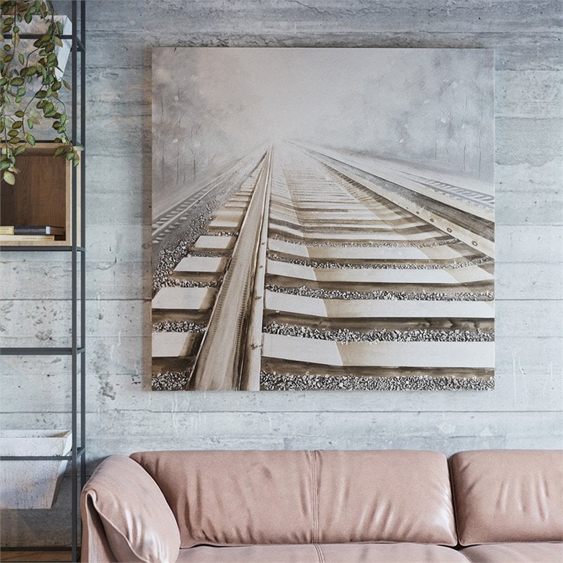 Yosemite 'Vanishing into the Distance II' Fabric Canvas Painting in Multi-Color