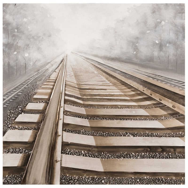 Yosemite 'Vanishing into the Distance II' Fabric Canvas Painting in Multi-Color