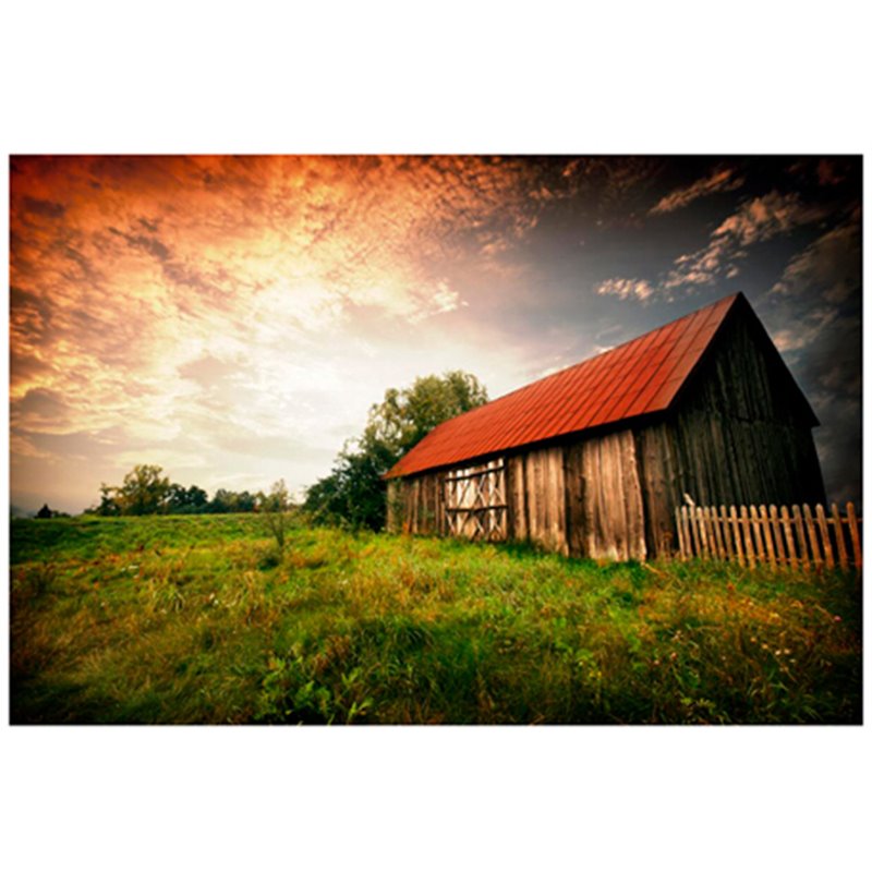 Yosemite Home Decor Country Paradise Glass Multi-Color Photographic Print