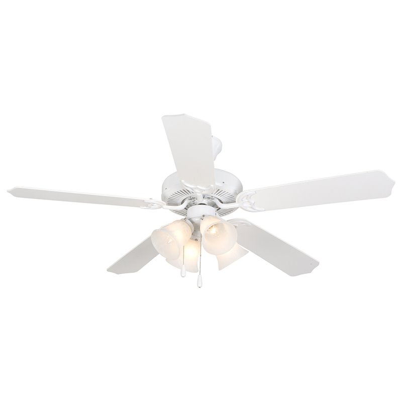 Yosemite Westfield 52 5 Blade Ceiling Fan In White Wh 4 5 Blade Ceiling Fan In White