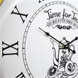Yosemite 'Time For Tea' Metal Wall Clock in Off White
