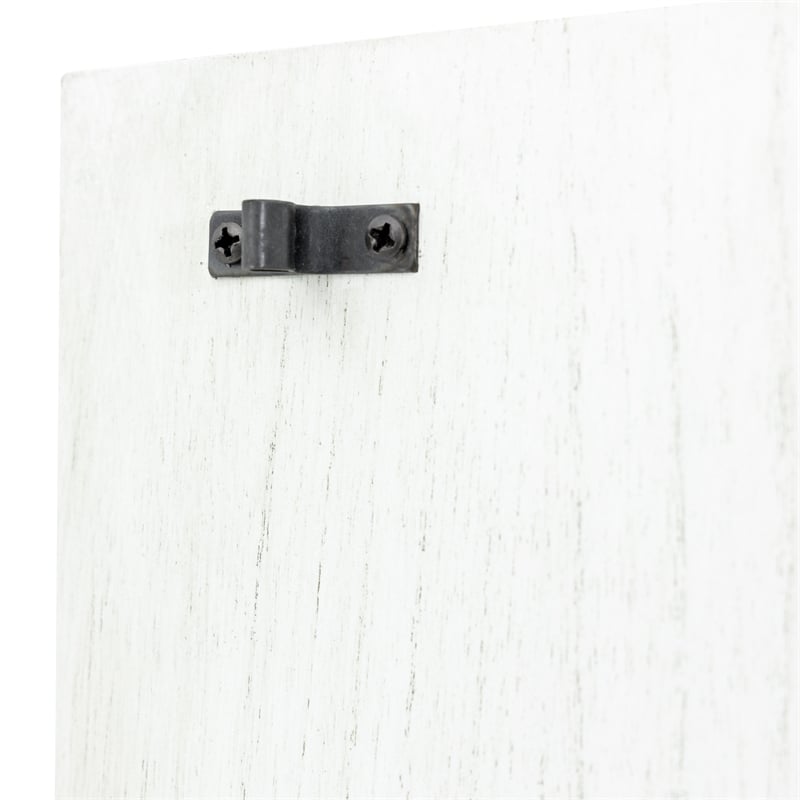 Yosemite Home Decor Ashdla Solid Mindi Wood Accent Cabinet in White
