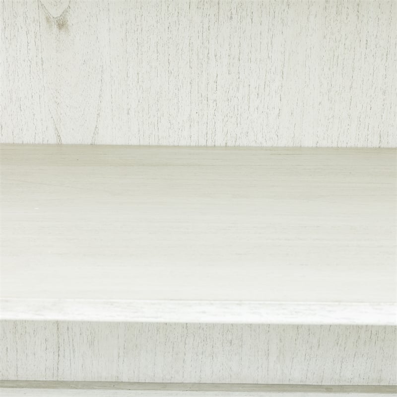 Yosemite Home Decor Ashdla Solid Mindi Wood Accent Cabinet in White
