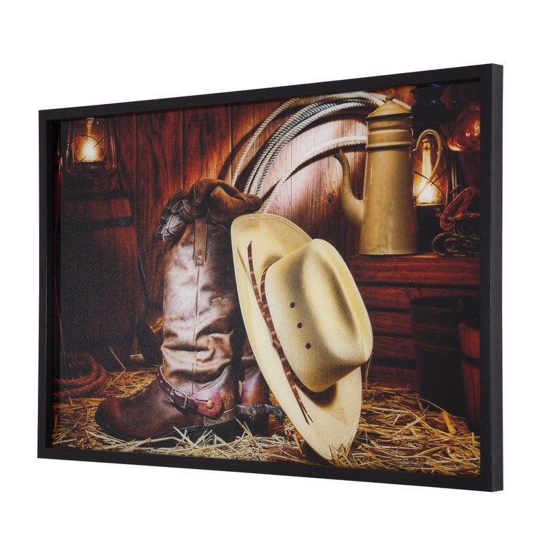 Yosemite Home Decor 'Deep Rooted' Tempered Glass/Wood Photo in Multi-Color