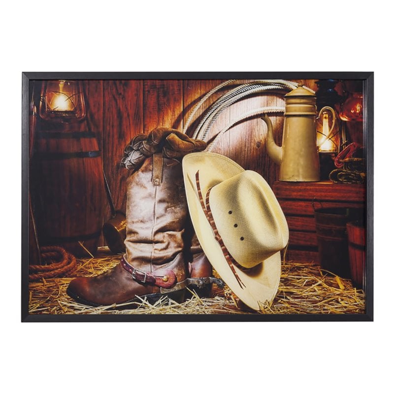 Yosemite Home Decor 'Deep Rooted' Tempered Glass/Wood Photo in Multi-Color