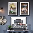 Yosemite Home Decor 'Detroit Legends' 3D Collage Glass Wall Art in Multi-Color