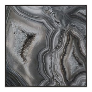 Yosemite Home Decor &quotInside the Center&quot Wood Gallery Wrapped Wall Art in Black