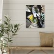 Yosemite Home Decor 'Earthy Charm II' Glass/Wood Photo in Multi-Color