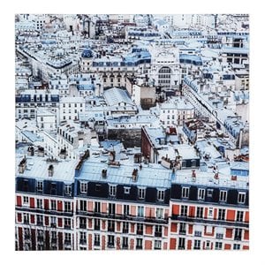 Yosemite Home Decor 'Au Revoir I' Glass/Wood Photo in Multi-Color