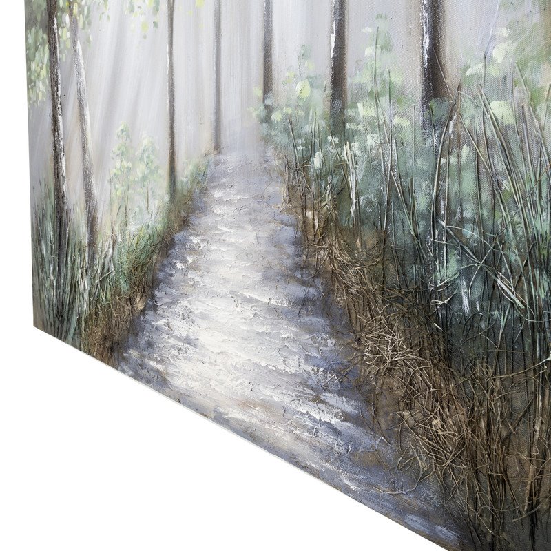 Yosemite Home Decor 'Lighted Path I' Wood Canvas Wall Art in Multi-Color