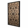 Yosemite Home Decor 'Symmetry's Cut' Glass Mixed Media Shadowbox in Multi-Color