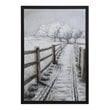 Yosemite Home Decor 'Country Road II' Plastic Canvas Wall Art in Multi-Color