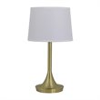 Yosemite Home Decor Bryce 1-Light Metal Table Lamp with Shade in Brushed Gold