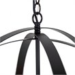 Yosemite Home Decor Tira 6-Light Metal Orb Chandelier in Matte Black