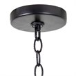 Yosemite Home Decor Tira 6-Light Metal Orb Chandelier in Matte Black