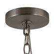 Yosemite Home Decor Tira 6-Light Metal Orb Chandelier in Satin Nickel
