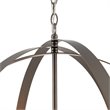 Yosemite Home Decor Tira 6-Light Metal Orb Chandelier in Satin Nickel