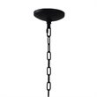 Yosemite Home Decor Vega 4-Light Metal Orb Chandelier in Matte Black