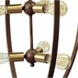 Yosemite Home Decor Alpha 9-Light Metal Chandelier in Distressed Antique Brass