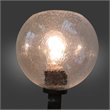 Yosemite Home Decor Orion 6-Light Metal Chandelier in Clear Seeded/Matte Black