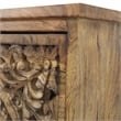 Yosemite Home Decor Gracia Large Mango and Solid Acacia Wood Cabinet in Brown