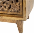 Yosemite Home Decor Gracia Large Mango and Solid Acacia Wood Cabinet in Brown