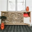 Yosemite Home Decor Gracia Large Mango and Solid Acacia Wood Cabinet in Brown